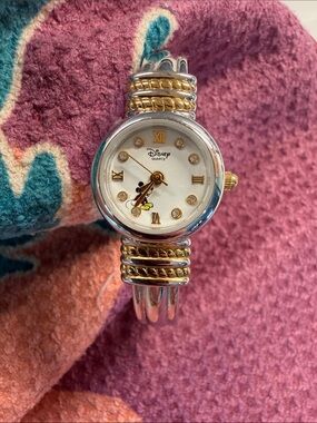 Disney Two-Tone Mickey Mouse Bracelet Watch - Gold & Silver